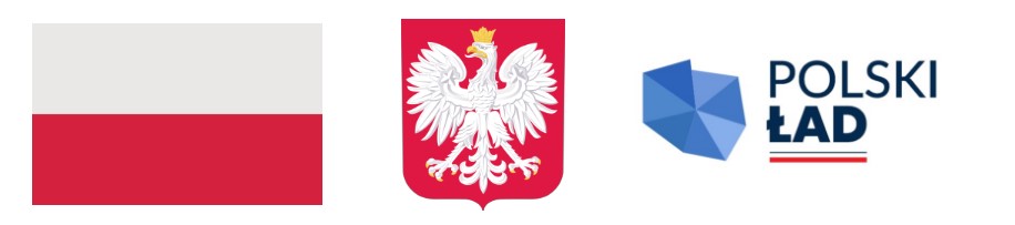 Flaga Polski, Godło Polski, logotyp Polski Ład